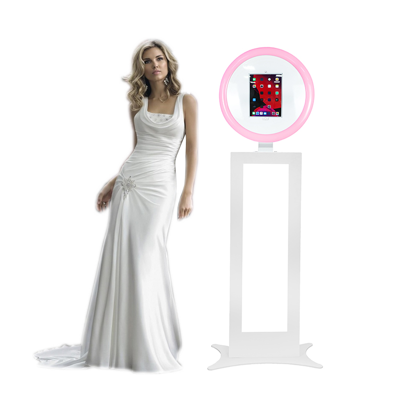 Led Ringlight Social Media Selfie Photobooth Stand Ipad Fotocabine Kiosk Voor 10.9-12.9 "Ipad Air Pro Selfie Fotocabine