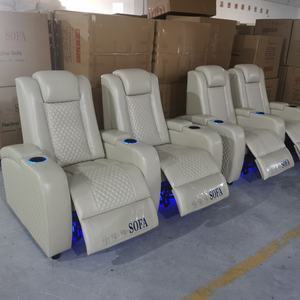 Sofá de cine eléctrico reclinable para sala de home theater diseño de lujo para cine privado y lounge VIP - Product Image 1