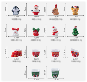 Giocattoli per bambini a basso costo per regalare piccole decorazioni in resina natalizia figure molto piccole statue di cervi animali 3d artigianali mini orso - Product Image 2