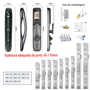 Xsdts <span class=keywords><strong>Q8</strong></span> PRO thông minh khóa cửa làm việc với tuya Hỗ trợ nhiều ngôn ngữ với máy ảnh - Product Image 6