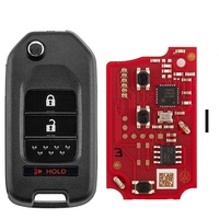 Kunci Mobil Grosir 3 Tombol Kosong Berkabel 433mhz 315mhz Xhorse XKHO22EN Flip Remote untuk Pemrograman Kunci