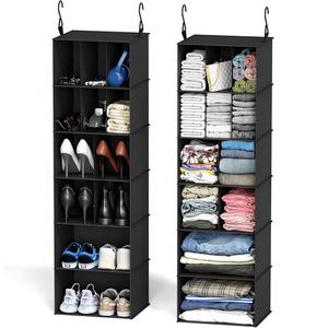 Multi-functional Foldable Fabric Hanging Storage Organizer for Bedroom Living Room Storing Clothes <b>Shoes</b> Bags Jewelry - Product Image 4