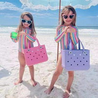 Sac fourre-tout en EVA imperméable à prix de gros d'usine, sac à bandoulière tendance pour femme, sac coulissant en EVA personnalisé, sac de plage L14