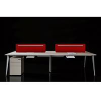 Bureau de travail modulaire haut de gamme, design moderne, panneau en bois, table de bureau pour le lieu de travail