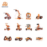 WEEEMAKE RobotStorm 12 en 1, Educación STEAM para Placas Maker, Kit de Robot DIY, Juguete de Programación y Codificación para Niños, Plástico y Metal