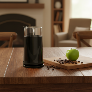 Moulin à café écologique compact en acier inoxydable pour une mouture fine, appareil de cuisine domestique pour la préparation du café et la pâtisserie - Product Image 6