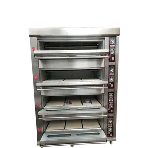 Máquinas para hornear comerciales/Horno de pizza de cubierta eléctrica/Horno de cubierta de pan de gas Precio hecho en China