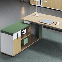 Bureau exécutif durable de directeur de patron de bureau d'affaires de nouveau design avec le tiroir de serrure à combinaison