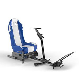 Silla de simulación de juegos ajustable personalizada de fábrica, <span class=keywords><strong>asiento</strong></span> de simulador de carreras de coches con soporte para <span class=keywords><strong>volante</strong></span> de juego - Product Image 1