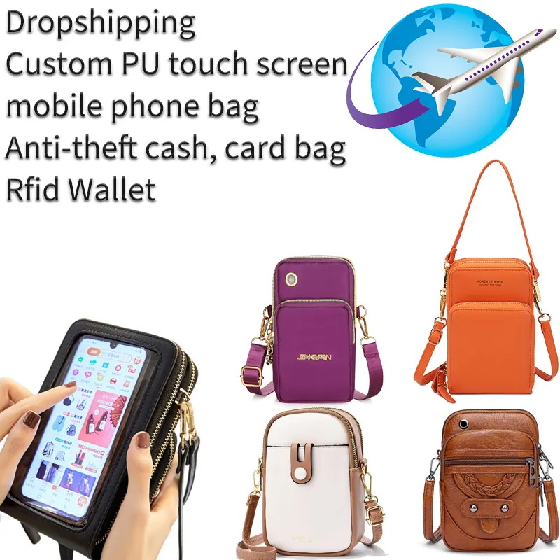 Dropshipping טלפון נייד שקיות לוגו מותאם אישית Crossbody טלפון נייד crossbody choupy chouch סין לספקי תיק עולמי