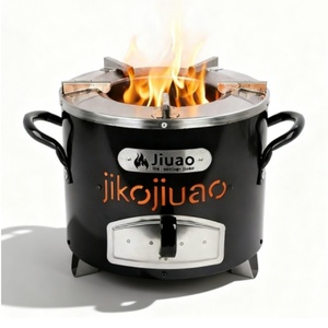 Estufa de Leña Tipo Cohete para África, Venta Caliente, Estufa de Biomasa para Cocinar con Carbón y Leña, Ahorro de Energía, para Acampar al Aire Libre, Venta al Por Mayor OEM - Product Image 1