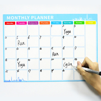 Tableau blanc magnétique souple effaçable personnalisé de haute qualité, pliable, imprimé UV, format standard, pour usage hebdomadaire et mensuel
