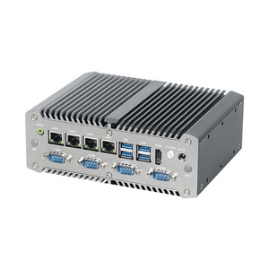 Không Quạt Mini PC Intel Core i5 i7 I9 baremetal 8usb POE 4 Lan RS232 COM <span class=keywords><strong>GPIO</strong></span> HD Wifi 4 gam mô-đun công nghiệp minipc máy tính - Product Image 1