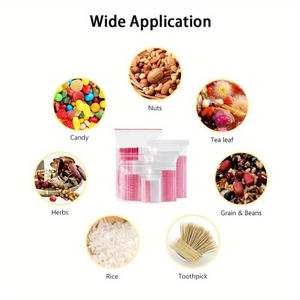 可重复使用的PE拉链食品袋，用于假日派对厨房-用于存储珠宝口香糖宠物食品包装，方便 - Product Image 4