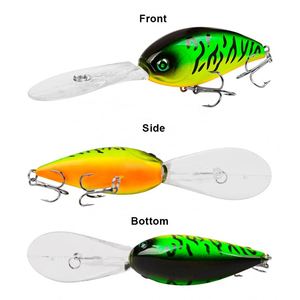 Leurre de pêche flottant ABS 11cm 18g pour brochet et black-bass, leurre crankbait efficace pour rivières et ruisseaux - Product Image 5