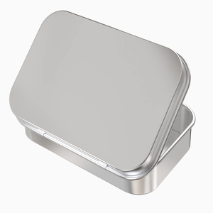 Caja Metálica Personalizada de Hierro y Estaño, Contenedor Cuadrado, Caja de Almacenamiento Metálica para Alimentos/Té/Café/Especias - Product Image 1