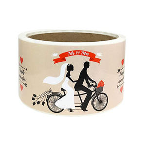 Rouleau d'étiquettes autocollantes imperméables en gros, papier personnalisé avec logo, design pour bouteilles d'eau, boissons, café, décoration - <span class=keywords><strong>Matériel</strong></span> en cuivre - Product Image 3