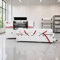 Printer DTF 24 Inch 8 Head dengan Penggoyang Bubuk, Mesin Pengering Otomatis dengan 3 Zona Pemanas untuk Pencetakan Pakaian