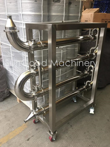 Brewhouse equipamentos de fermentação de cerveja, equipamentos de cerveja de aço inoxidável, concha e tubo de troca de calor - Product Image 5