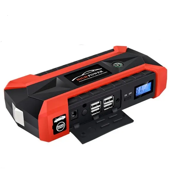 10000mAh 4USB Car Multifunction Emergency Charger Battery Power Bank Pack Booster 12V Starting Device Waterproof Jump Starter