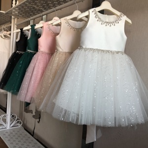 Vestido de Encaje para Niñas, Vestido de Princesa para Bautizo, Vestidos para Fiestas, Vestido de Cumpleaños para Bebés - Product Image 1