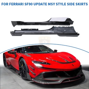 Jupes latérales en fibre de carbone sèche style MSY pour Ferrari SF90 Stradale Spider 2019-2026 - Product Image 4
