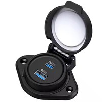 Support mural étanche 118W QC3.0 18W & PD 3.0 100W prise de chargeur USB-C pour voiture RV BUS CAMPER CAR UTV ATV caravane