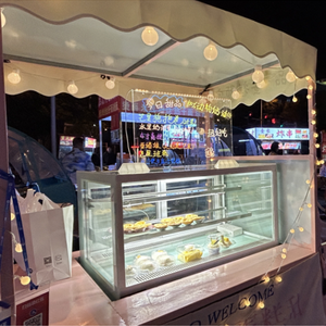 เคาน์เตอร์เล็กๆสำหรับโชว์ขนมเบเกอรี่<span class=keywords><strong>ตู้</strong></span><span class=keywords><strong>เย็น</strong></span><span class=keywords><strong>ตู้</strong></span>โชว์เค้กบน<span class=keywords><strong>โต</strong></span>๊ะระ<span class=keywords><strong>บา</strong></span>ยความร้อนด้วยอากาศ - Product Image 6