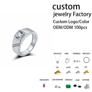 Anillo de Moissanita <span class=keywords><strong>Excalibur</strong></span> del Rey Arturo, Chapado en Oro Rosa sobre Plata S925, Joyería Masculina de Moda Hip Hop, Regalo - Product Image 2