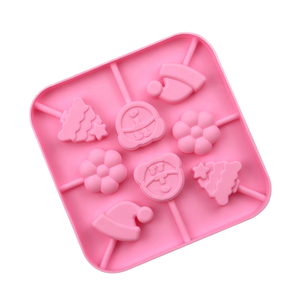 Campione gratuito stampo per cioccolato in Silicone a 8 fori a forma di animale diverso lecca-lecca-lecca stampo per dolci alimentari - Product Image 6