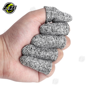 CLEZE Anti Corte Seguridad Finger Cots Guantes Envoltura de vinilo Reutilizable Resistente a Cortes - Product Image 1