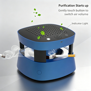 <span class=keywords><strong>Cendrier</strong></span> électronique multifonctionnel, purificateur d'air, filtre HEPA, <span class=keywords><strong>cendrier</strong></span> en plastique résistant à la chaleur, sans fumée, design moderne, compact - Product Image 5
