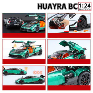 Modellino Auto in Lega XHD Huayra <span class=keywords><strong>1</strong></span>:<span class=keywords><strong>24</strong></span> con Meccanismo Pull-back, Suoni e Luci Mobili, Batteria a Bottone <span class=keywords><strong>1</strong></span>.5V - Product Image 6