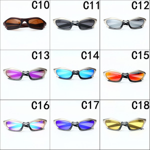 YTSFL079 2025 Lunettes de soleil de <span class=keywords><strong>marque</strong></span> haut de gamme, monture noire premium avec verres rouge Ridium pour sports extrêmes, cyclisme et conduite - Product Image 6
