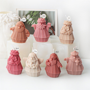 Moule en silicone mignon et simple pour statue de roi, outil pour bougies parfumées miniatures, fabrication DIY, pâtisserie, gypse, résine, savon, articles ménagers - Product Image 1