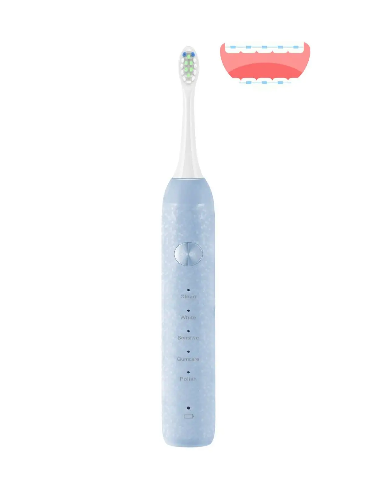 Popular em 2024 escova de dentes elétrica giratória 360 rotações rotacional