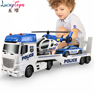 Camion multifonctionnel <span class=keywords><strong>de</strong></span> chantier avec <span class=keywords><strong>hélicoptère</strong></span> et voiture, jeu <span class=keywords><strong>de</strong></span> société et jouet pour enfants - Product Image 4