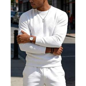 เสื้อสเวตเชิ้ตคอกลมผู้ชายแบบสั่งทำพิเศษ ลายแจ็คการ์ด แขนยาว ถักทอ สวมใส่สบายๆ สำหรับฤดูใบไม้ร่วงและฤดูหนาว - Product Image 4