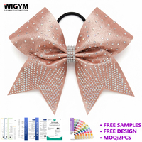Vente en gros de nœuds de cheerleading sublimés avec strass, logo personnalisé All Star |   Faible MOQ, usine OEM, livraison en 7 jours, maquette gratuite