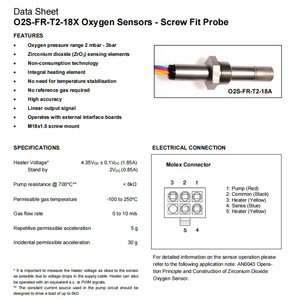 เซ็นเซอร์ออกซิเจน SST O2S-FR-T2-18A แบบเกลียว M18 x 1.5 สำหรับใช้ในยานยนต์ - Product Image 4