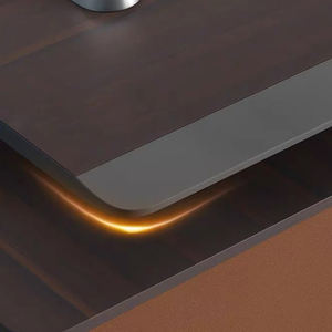 Роскошная офисная мебель L-образный Генеральный директор, исполнительный офисный стол, стол для наращивания, Меламиновый офисный стол - Product Image 6