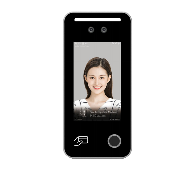 Wed USB RFID Employee Punch Card Machine Multi-language Fingerprint Scanner Face Recognition Biometric Access Control