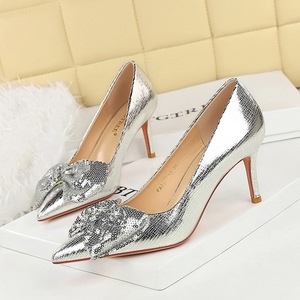 Wholesale Fashion <strong>Closed</strong> Toe Stiletto Design Light Thin Elegant Style Femme Dress <strong>Shoes</strong> <strong>Ladies</strong> Pumps Heels Sandals for Women - Product Image 1