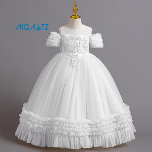 MQATZ Elegante Abito <span class=keywords><strong>da</strong></span> <span class=keywords><strong>Ballo</strong></span> in Raso Ecologico, Lunghezza al Ginocchio, con Motivi Floreali, per Feste di Compleanno e Natale DAAC179 - Product Image 3