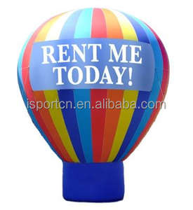 Riesige aufblasbare Heißluft ballons Kaltluft-Förderungs-Boden ballon auf dem Dach zur Eröffnung - Product Image 5
