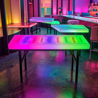 Nouveau luxe interactif tactile Table Smart Coffee Bar Lcd affichage maison extérieur cave à vin Restaurant fête rétro bois