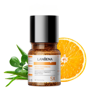 Tónico Facial Aclarante con Vitamina C de Marca Privada Lanbena, con Ácido Láctico, Sin Alcohol, Hidratante y Reparador de Barrera para Mujeres - Product Image 1