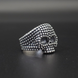 Bague pour homme en argent 925 avec crâne <span class=keywords><strong>de</strong></span> conception privée spéciale - Product Image 6