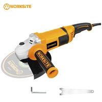 Meuleuse d'angle électrique WORKSITE 230 mm Poignée robuste 2000 W Métal Humide Puissance professionnelle Meuleuse d'angle