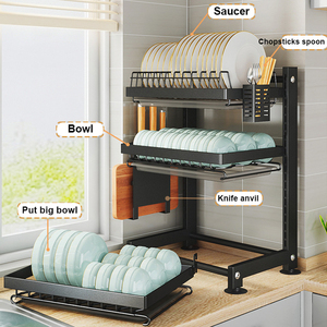 Estante <span class=keywords><strong>de</strong></span> almacenamiento multifuncional para el hogar, <span class=keywords><strong>escurridor</strong></span> <span class=keywords><strong>de</strong></span> vajilla para la cocina, <span class=keywords><strong>Amazon</strong></span> - Product Image 4